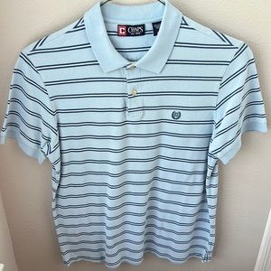 CHAPS Polo Style Shirt - Men’s L/G - Blues/White - GUC
